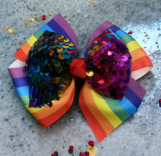 Large Sequin Bows - Multi