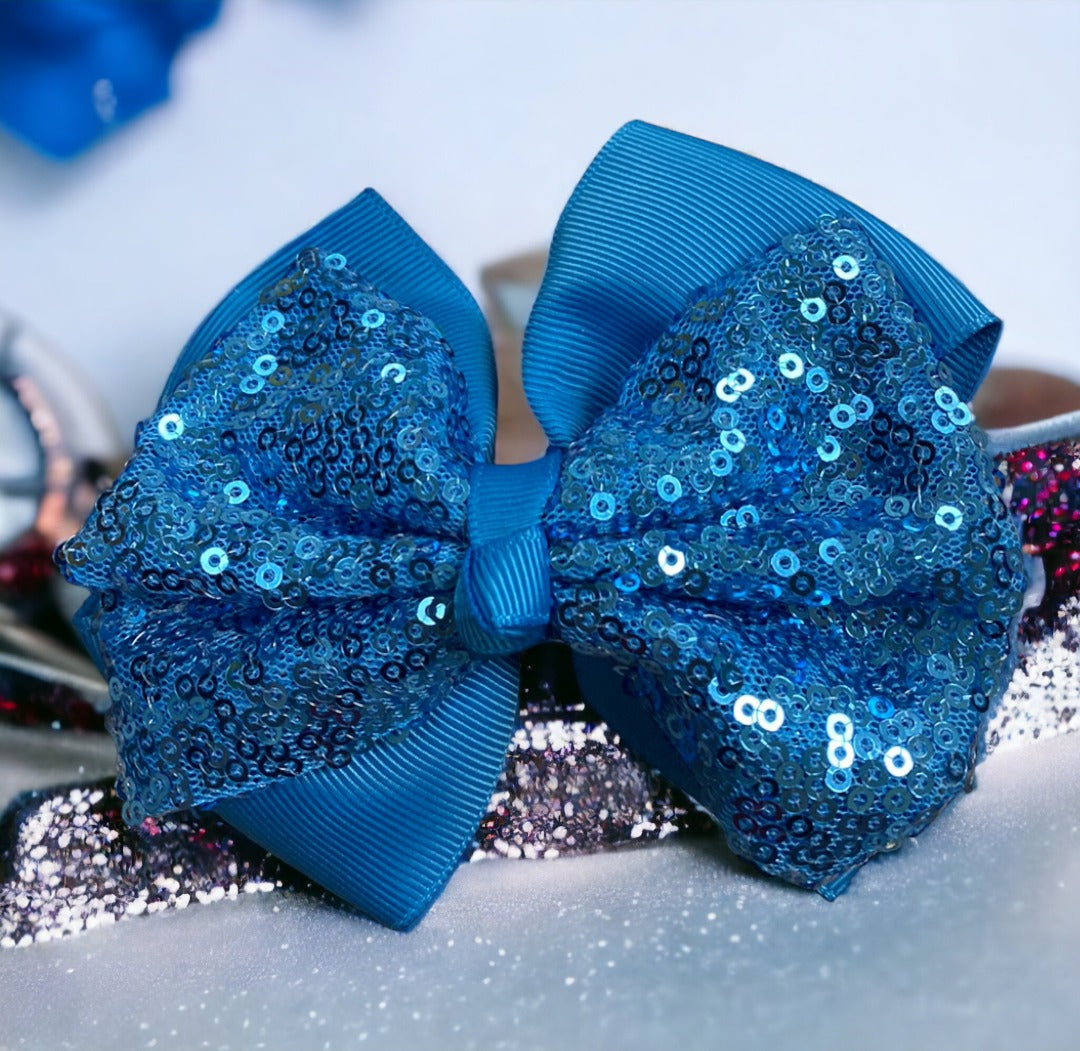 Large Sequin Bows - Solid