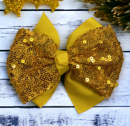 Large Sequin Bows - Solid