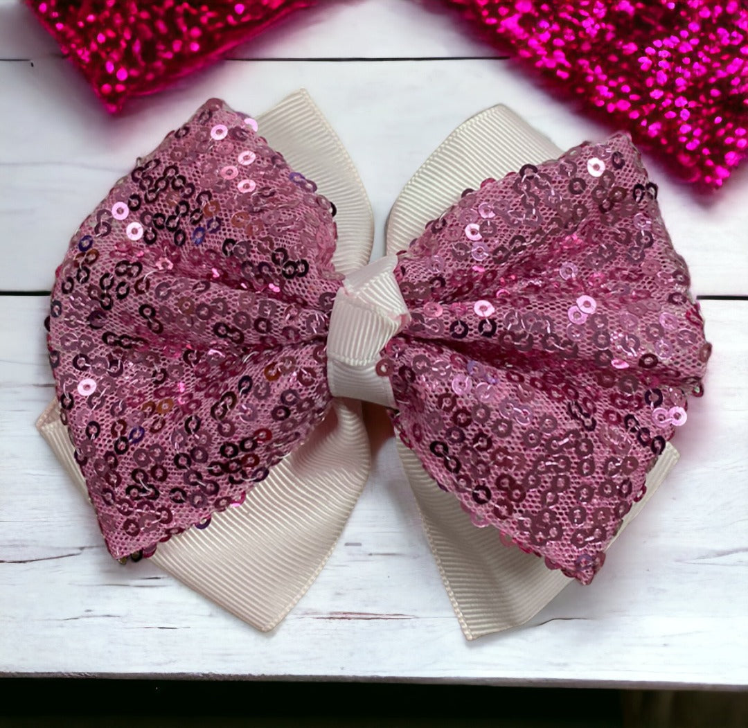 Large Sequin Bows - Solid