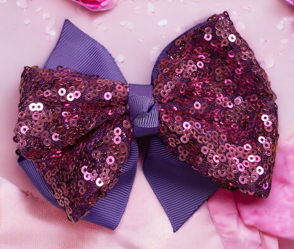 Large Sequin Bows - Solid