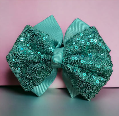 Large Sequin Bows - Solid