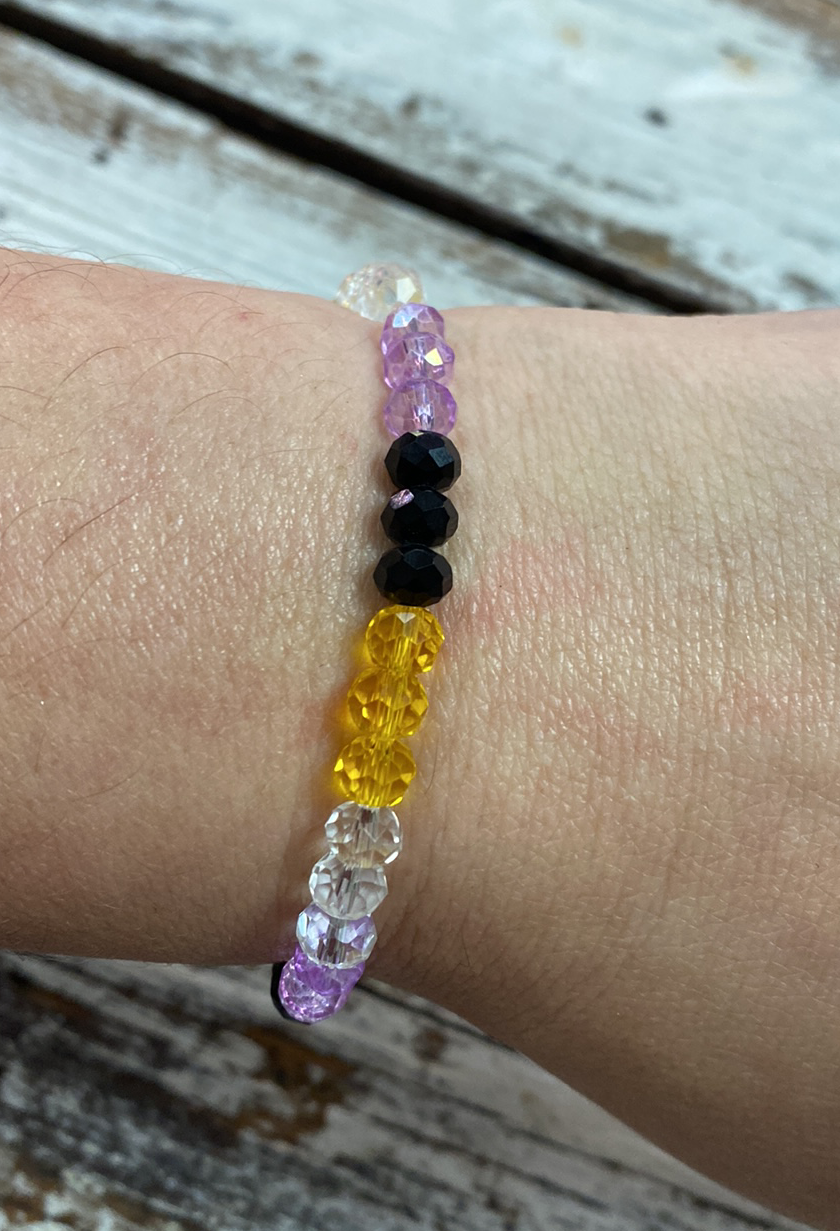 Pride Stretch Bracelet - Nonbinary