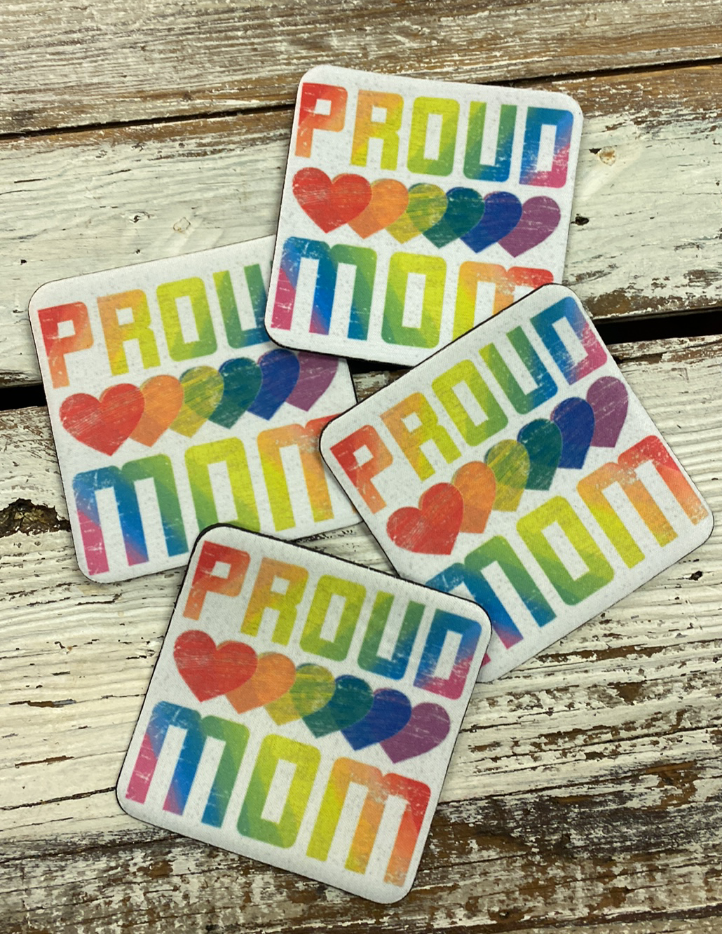 Pride Neoprene 4" Coaster Sets