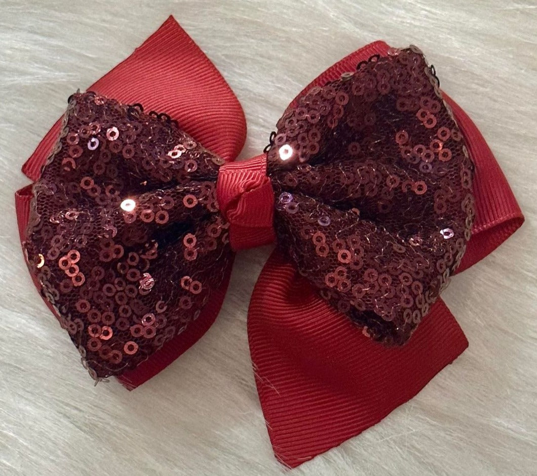 Large Sequin Bows - Solid