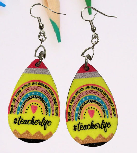 Teacher Sublimated Earrings