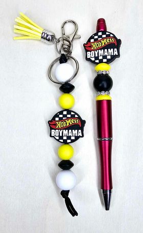 Pen & Keychain Set - Boy Mama