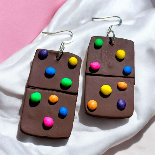 Clay Earring - Brownies