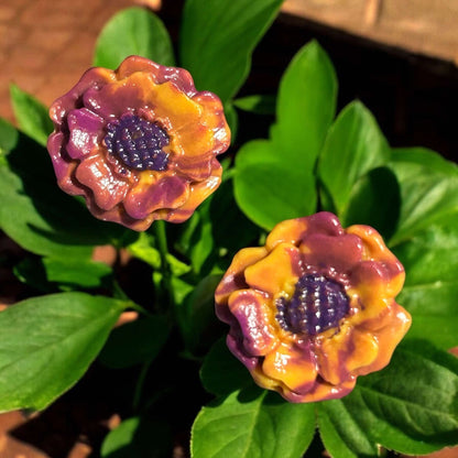 Clay Earring - Mini Flower Stud