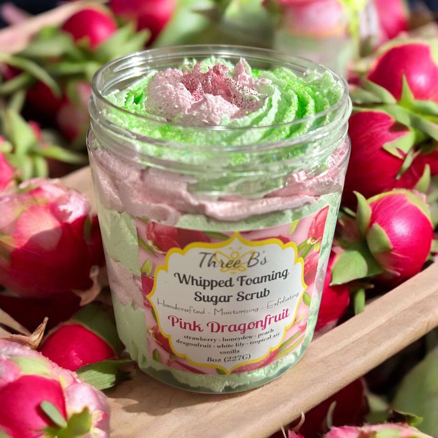 Whipped Foaming Sugar Scrub - Pink Dragonfruit