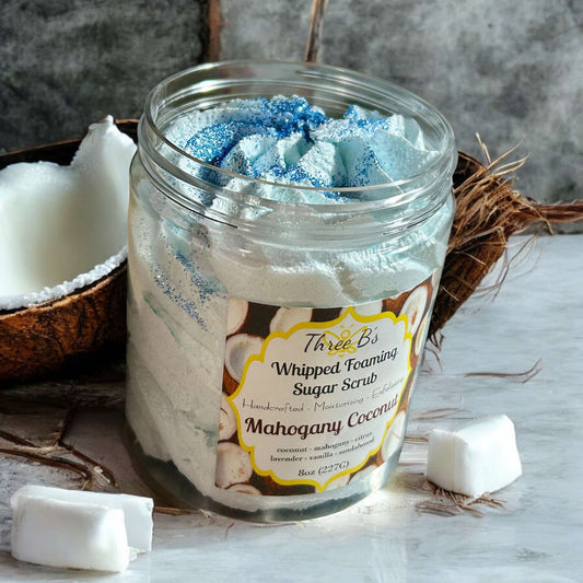 Whipped Foaming Sugar Scrub - Mahogany Coconut