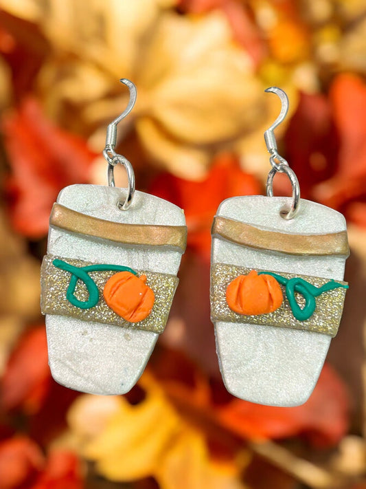 Clay Earring - Pumpkin Spice