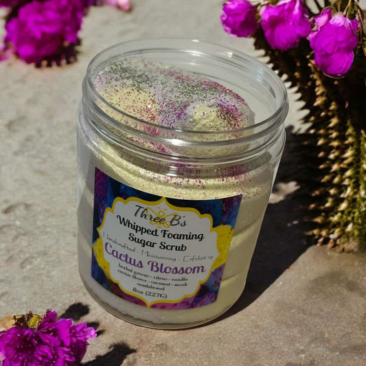 Whipped Foaming Sugar Scrub - Cactus Blossom