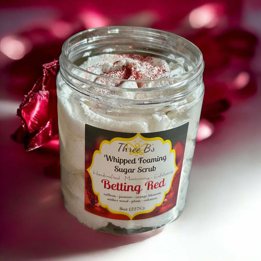 Whipped Foaming Sugar Scrub - Betting Red