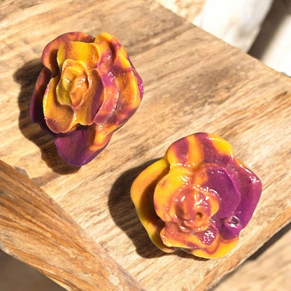 Clay Earring - Mini Flower Stud