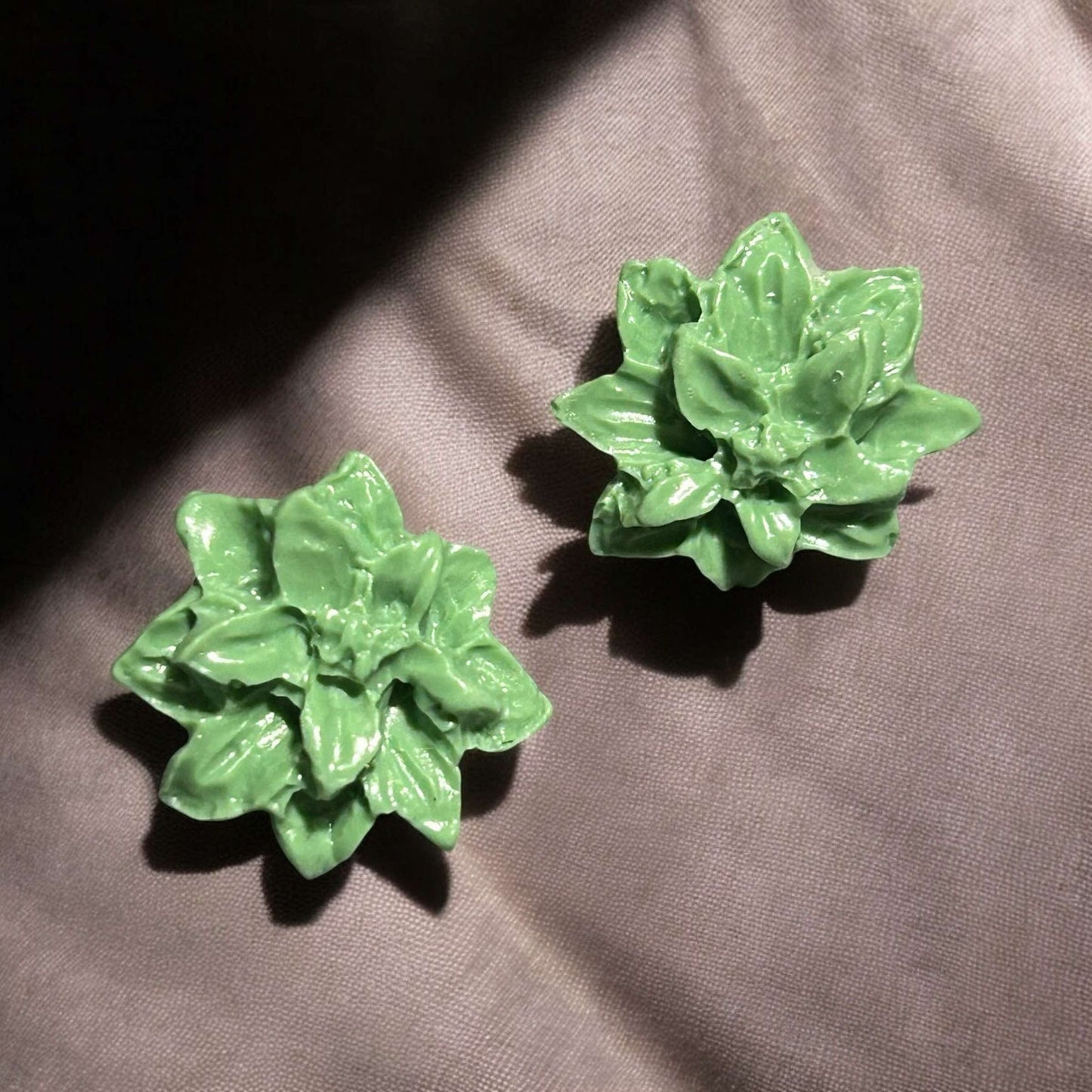 Clay Earring - Pointy Flower