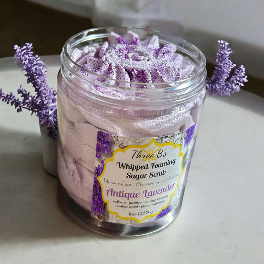 Whipped Foaming Sugar Scrub - Antique Lavender