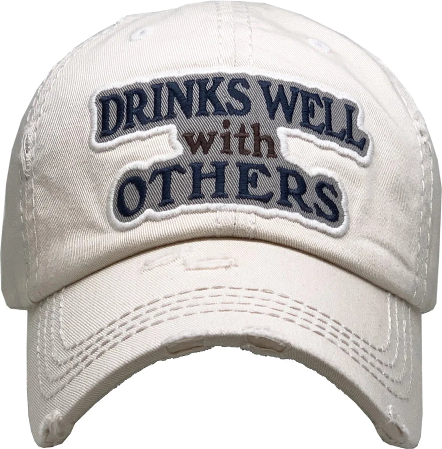 Vintage Ball Cap - Drinks Well with Others