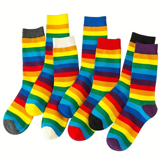Rainbow Tube  Socks