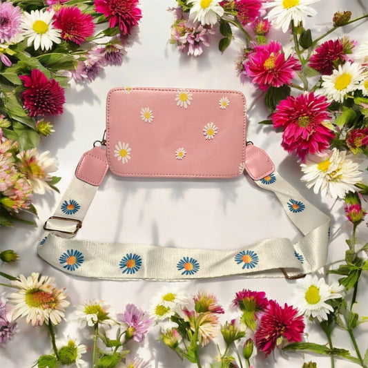 Purse - Flower Rectangle Cross Body