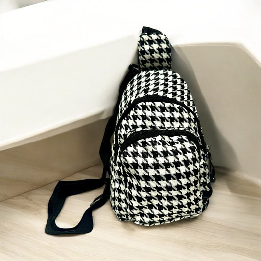 Purse - Cross body checkered print