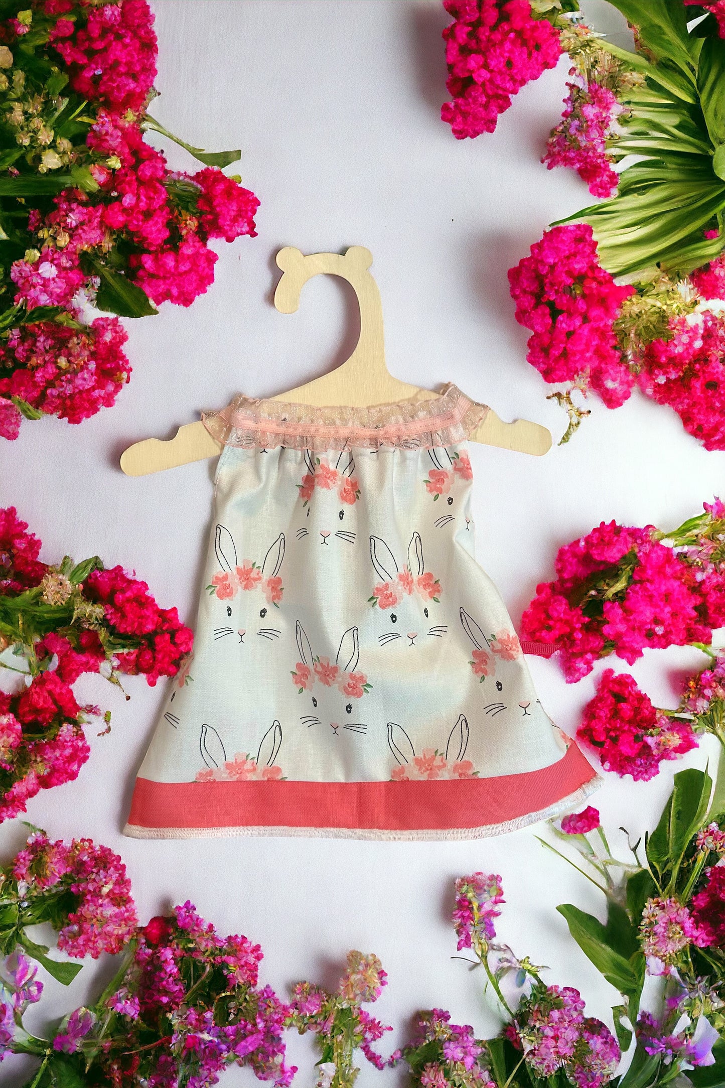 Floral bunny Doll Dress
