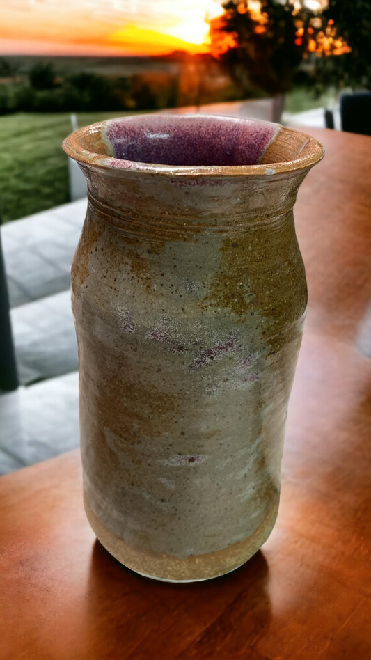 Tan & Purple Vase