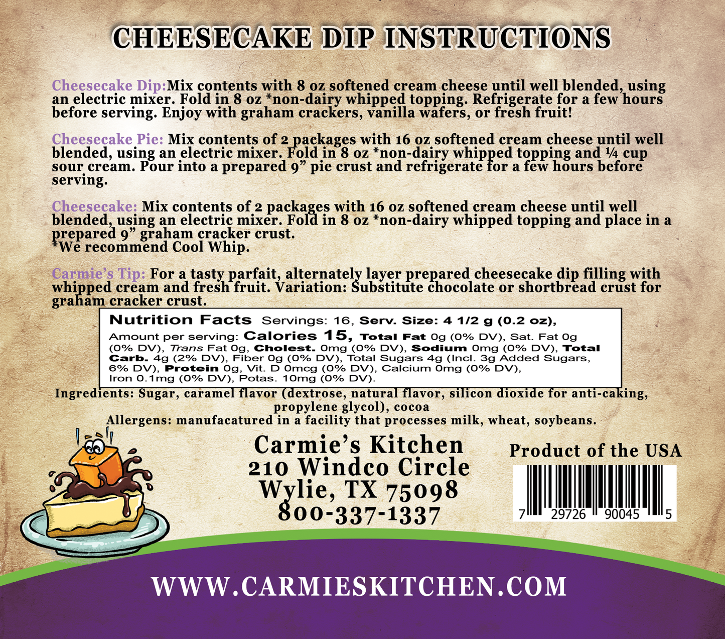 Cheesecake Dip - Caramel Chocolate Fudge