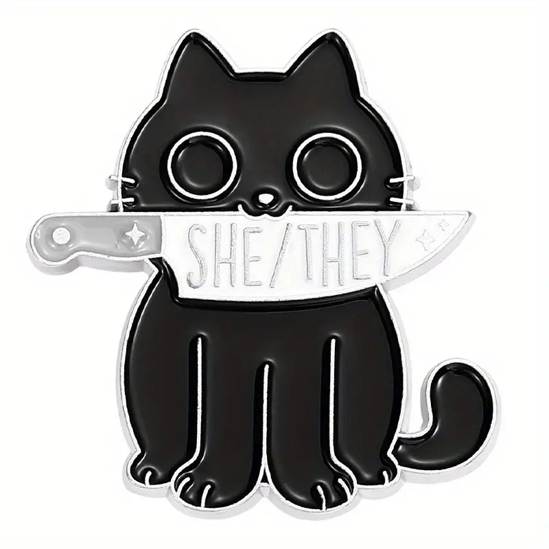 Enamel Pins - Cat Pronoun